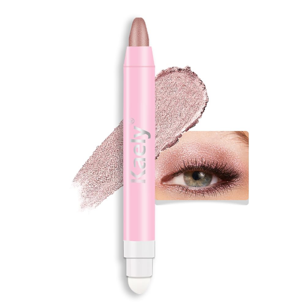 evpct 1Pcs Stone Matte Cream Eye Shadow Brightener Sticks for Eyes Waterproof Pigmented, Double Ended Cream Eyeshadow Stick Pencil Pen with Applicator, Eye Shadow Palette Highlighter Makeup 22
