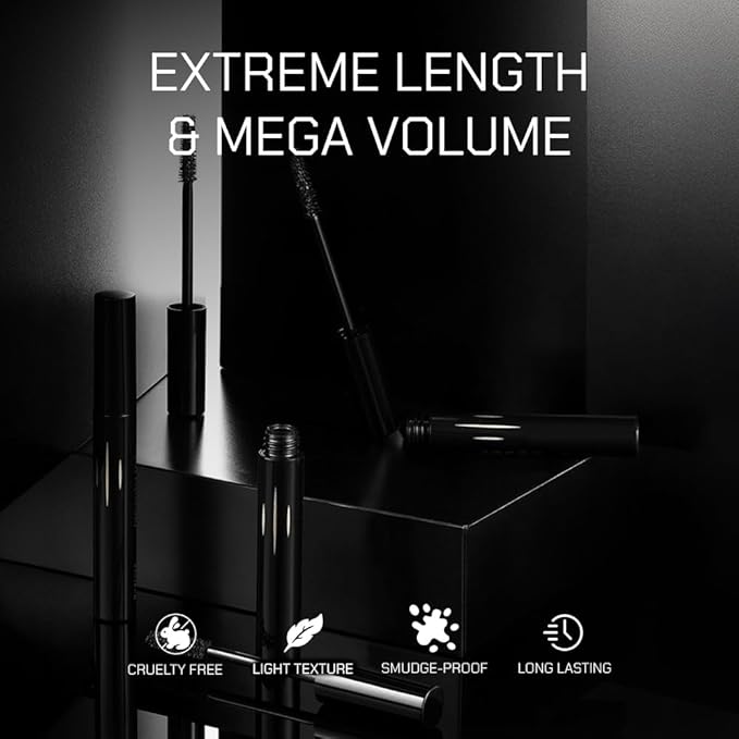 RADIANT PROFESSIONAL Lengthening Volumizing Mascara – Smudge Proof Mascara for Volume and Length – Long-Lasting, Dramatic False Lash Effect – 0.27 Fl oz (02 Blue)