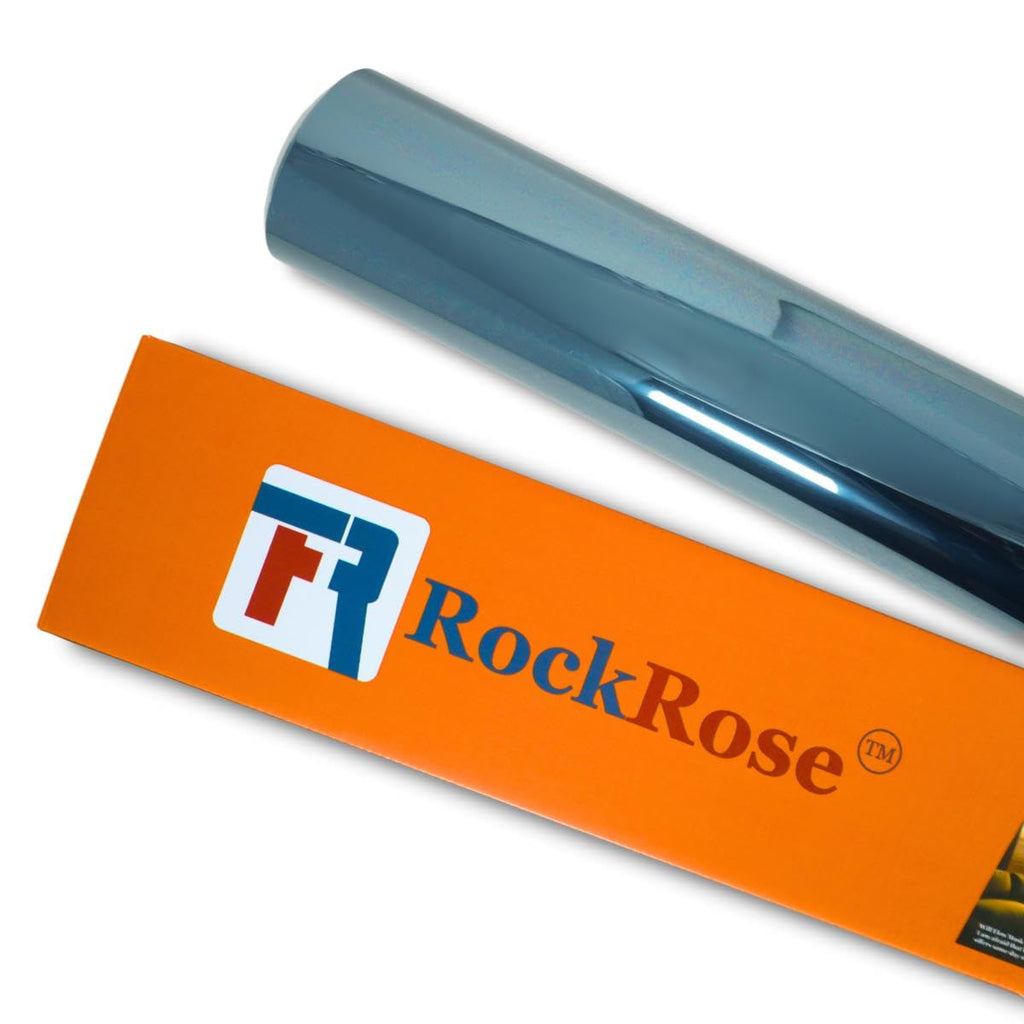 RockRose 75% Nano Ceramic Car Window Tint 40 in x 6FT 2PLY Privacy Film Heat Block, 99% UVR, and 85% IRR Block for Auto or Home Strong Adhesive, Easy Shrink, Plotter Friendly - Charcoal