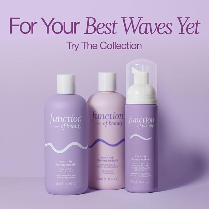 Function of Beauty Wavy Hair Shampoo & Conditioner XL Set - Anti-Frizz