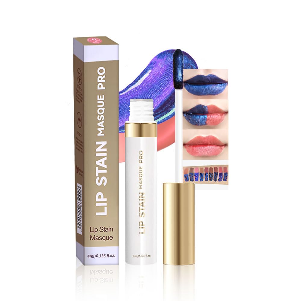 Lip Stain - Wipe-Off & Peel Off Lip Color | Waterproof, Long Lasting, Transfer-Resistant, Smudge-Proof Lip Tint | Easy Wipe Finish, High Pigment | All-Day Vibrant Kiss-Proof Lip Stain, Warm Terracotta