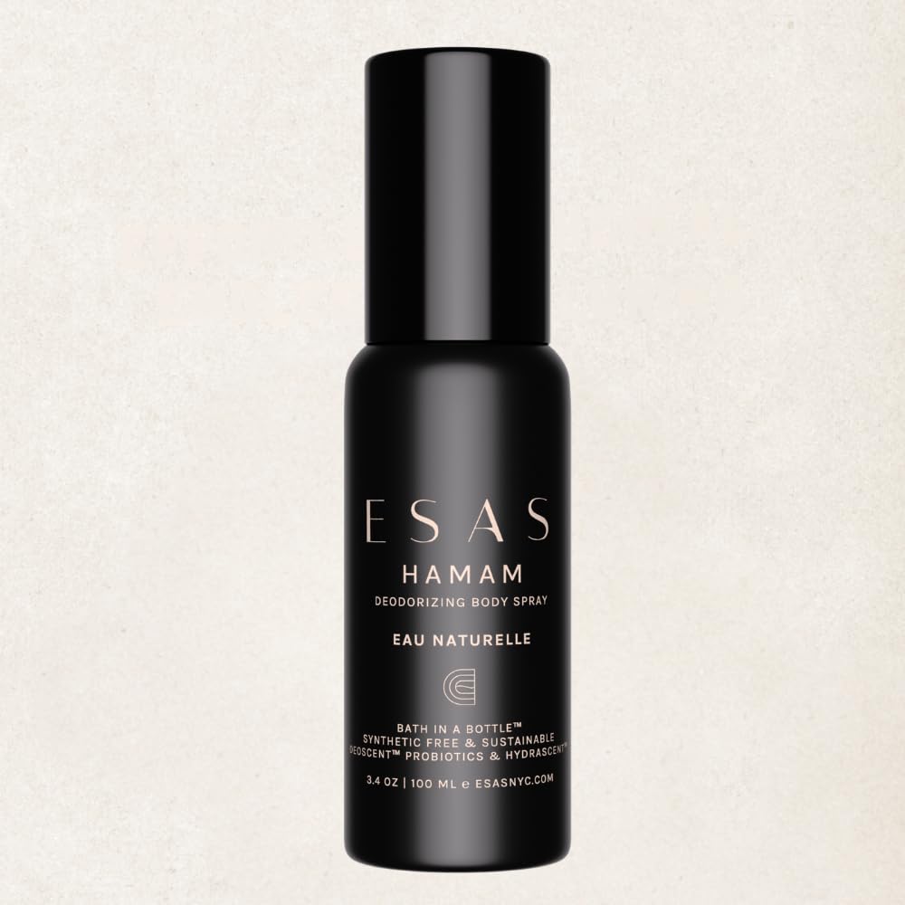 ESAS NYC Eau Naturelle Hamam - Organic Deodorant Body Spray - MADESAFE® - VANILLA | MUSKY | GOURMAND - 3.4 oz
