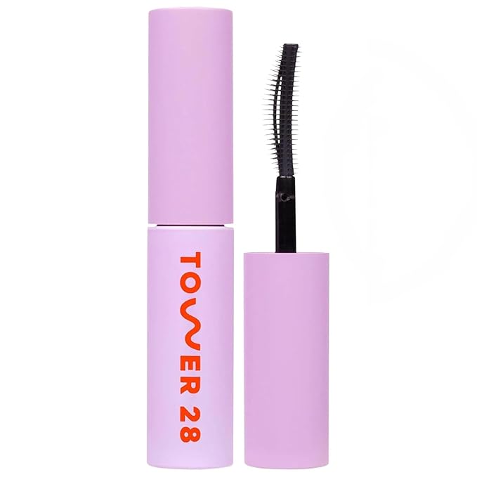Tower 28 Mini MakeWaves Lengthening & Volumizing Mascara, Jet (0.18 oz)