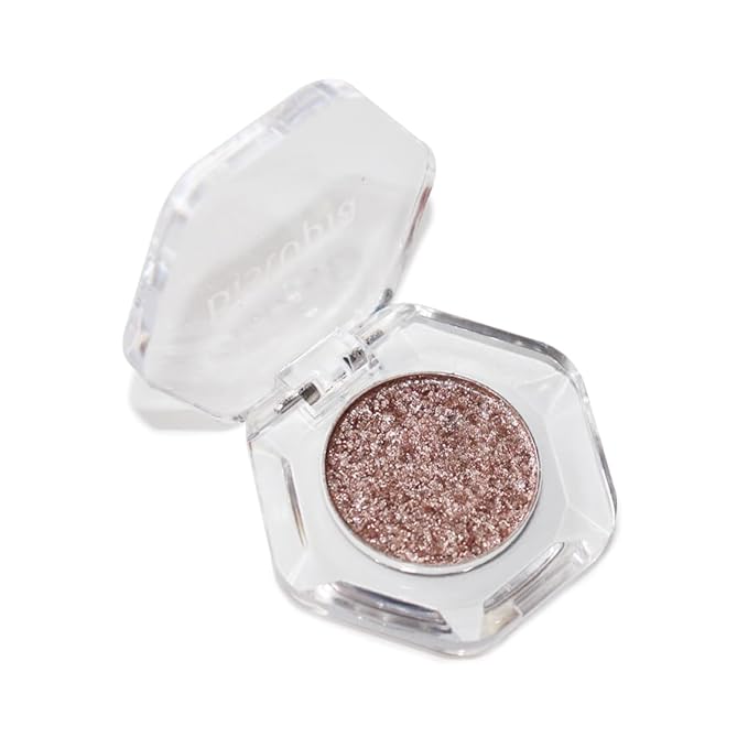 Bistopia Holographic Glitter Single Eyeshadow, Pearlescent Shimmer Metallic Cream Powder Eye Makeup, Blendable Long Lasting Waterproof, Multi-Use Face Highlighter, 2g(Tessera)