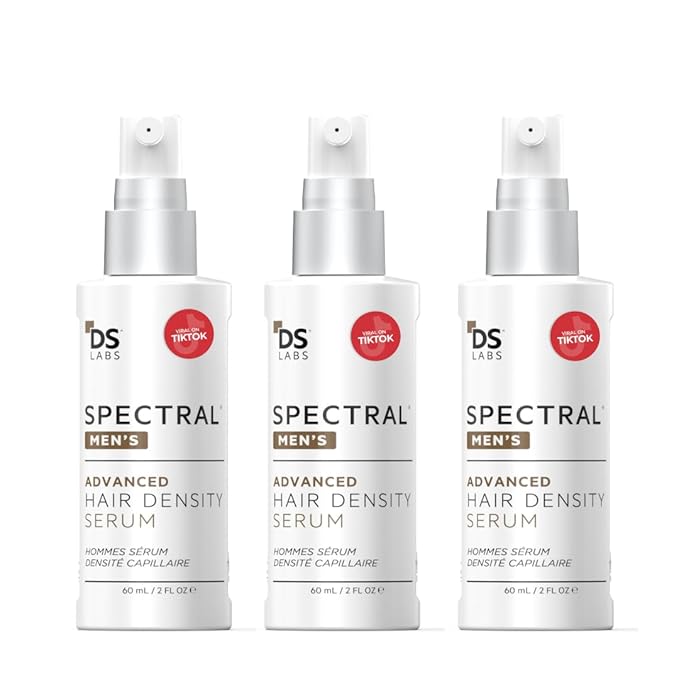 DS Labs Spectral Men's Hair Density Serum for Thinning Hair, 60 mL (3 Pack)