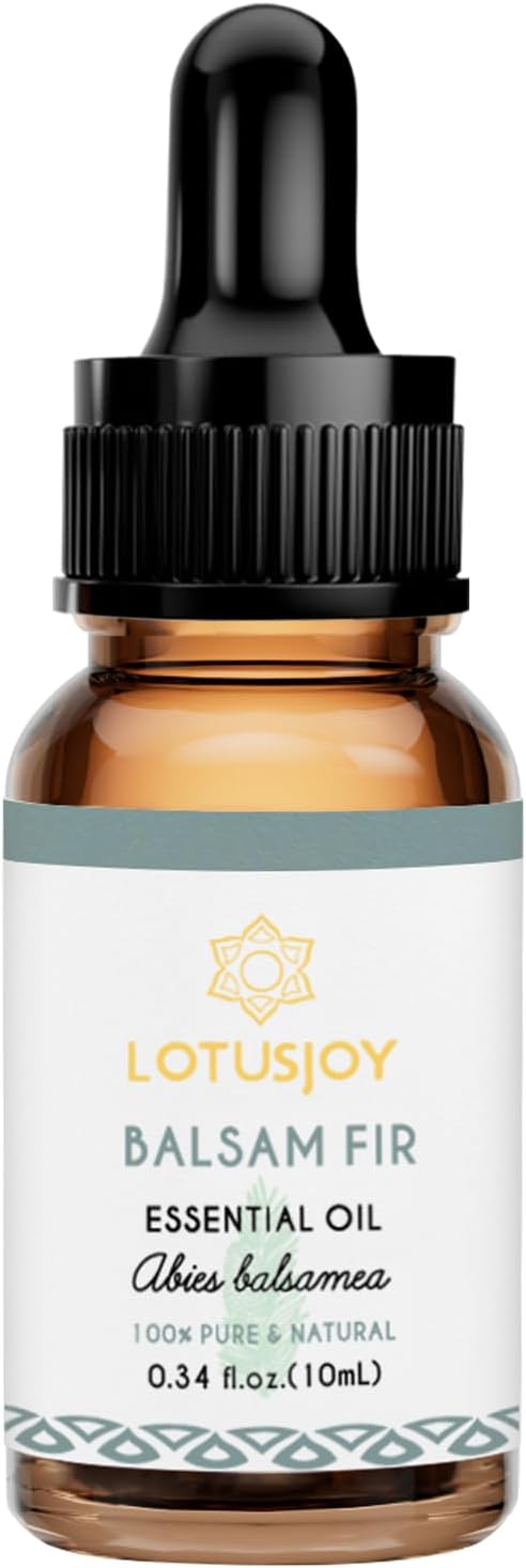 LOTUSJOY Balsam Fir Essential Oil, for Diffuser, Massage, Skin, 0.34 Fl Oz