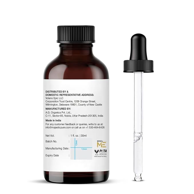 Majestic Pure Essential Oil with Glass Dropper - 100% Pure and Natural - Essential Oils for Diffuser, Aromatherapy, Soap and Candle Making, Sandalwood Essential Oil, Sandalwood Oil, 1 Fl Oz