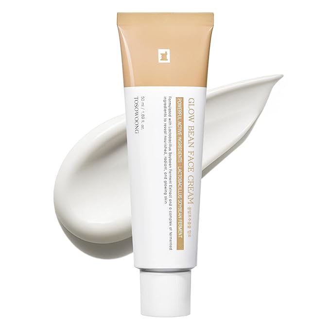 TOSOWOONG Glow Bean 6% Face Cream for Glass Skin, Nourishing, Hydrating