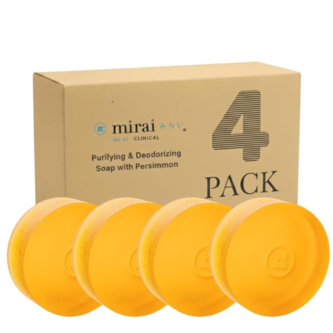 Mirai Clinical Persimmon Soap for Old People Smell,Nonenal® Odor Eliminator