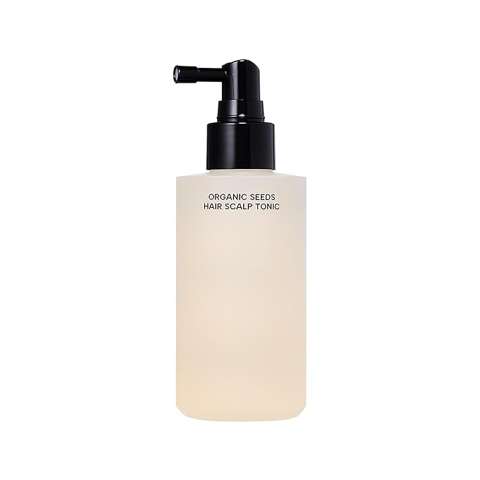 Whamisa Organic Seeds Hair Scalp Tonic, Fermented Ingredient Formula for Refreshing Scalp, Scalp Conditioning, Dry Scalp, Cooling, Korean Skin Care (165ml)
