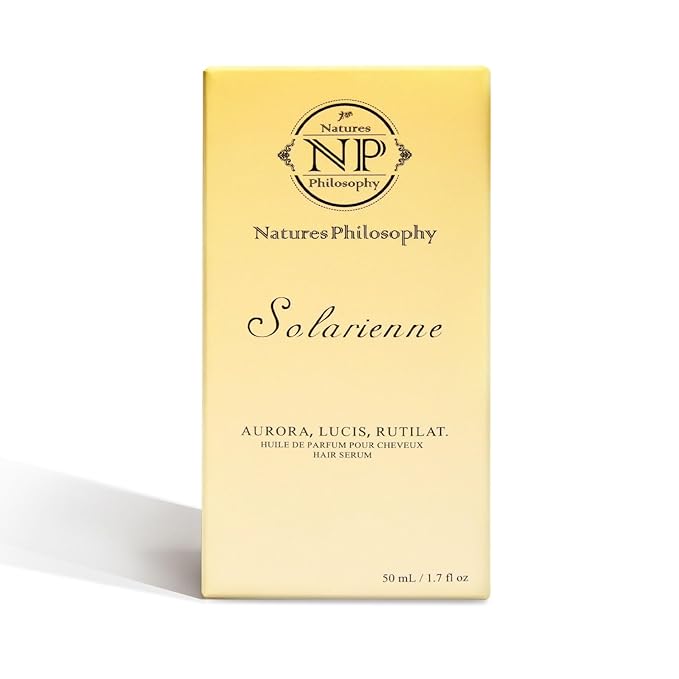 NP NATURES PHILOSOPHY Hair Perfume, Leave-in Hair Serum & Shine Hair Spray for Women, Anti-Frizz, Long Lasting Fragrance, Lightweight Conditioner & Glossier Hair Perfume oils - 50ml（Solarienne）