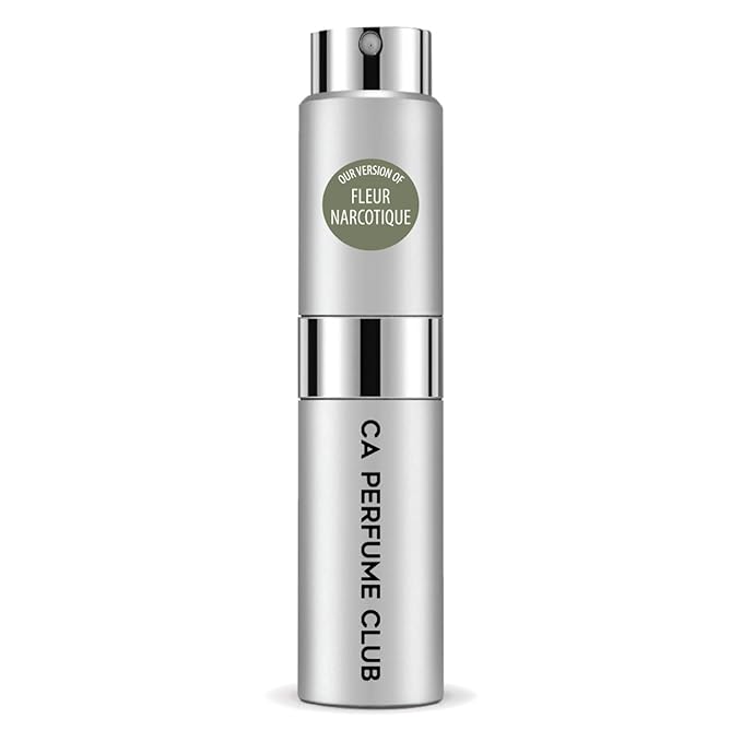 CA Perfume Impression of Fleur Narcotique for Women and Men Floral Fruity Scent Long Lasting Unisex Fragrance Eau De Parfum Travel Size Refillable Atomizer Spray 0.27 Fl Oz 8ml