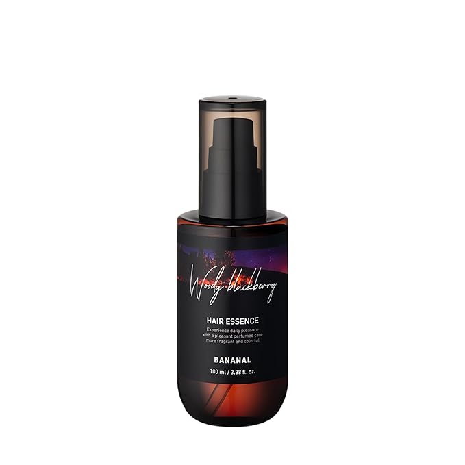 BANANAL 2-in-1 Hair Serum & Perfume Oil - Korean Hair Care, Moroccan Argan Oil & 12 Amino Acids for Dry Damaged Hair, Anti-Frizz Glass Hair Shine, Paraben-Free, Woody Blackberry, 3.38 fl oz
