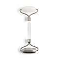 Mount Lai The Vitality Qi White Jade & Stainless Steel Face Roller - The Stone of Harmony and Clarity, Facial Massager Tool for Soothing, Refreshing & Radiant-Looking Skin, Self-Care Ritual