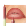 JUAAZIN Matte Lip Lipstick Crayon Lip Liner Thick Pencil, High-Pigment Outline lips, Non-sticky Matte Velvet Texture, Waterproof & Smudge-Proof Longwear Pigmented, Fit for all tones 02#