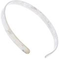 Camila Paris CP3351 French Headband for Women, Handmade White, Strong Hold Grip Women's Hair Band, Ligth and Very Flexible, No Slip Durable Styling Girls Hair Accessories, Made in France