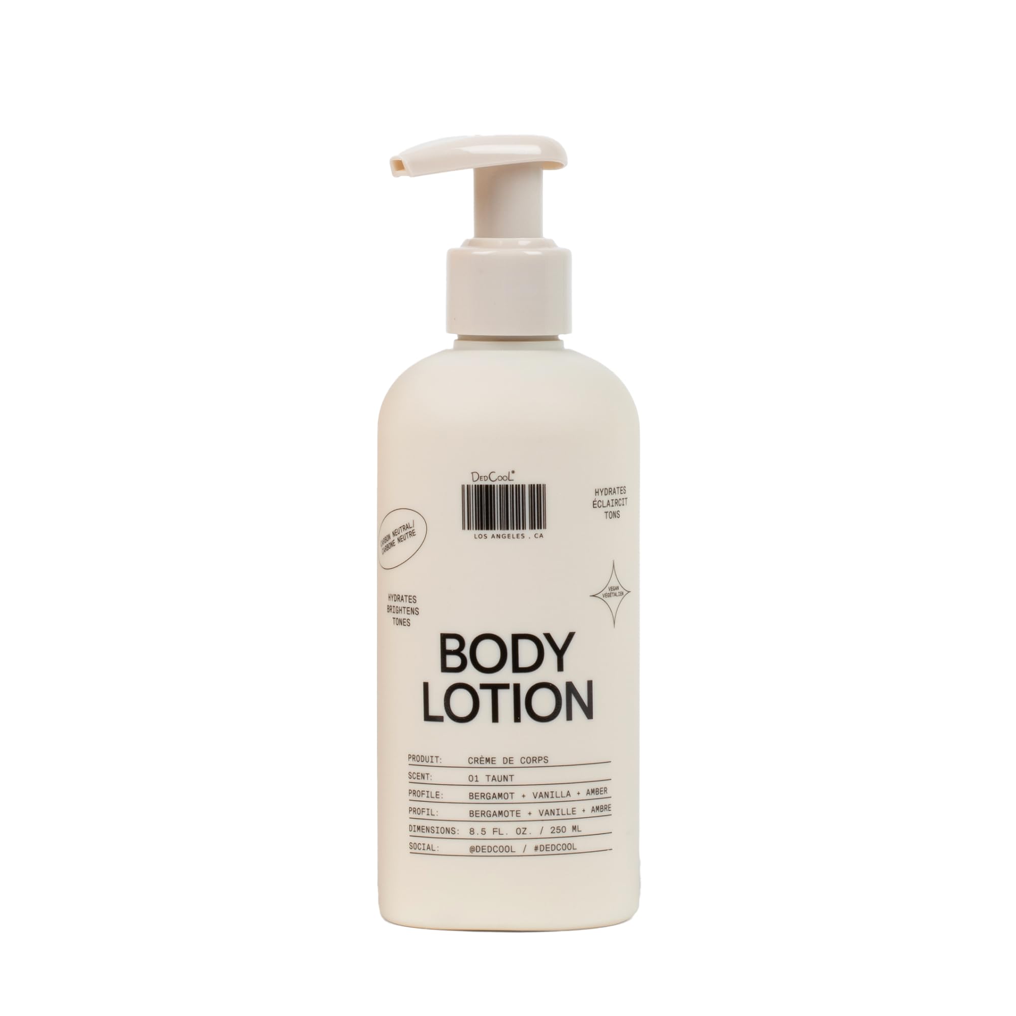 DedCool, Body Lotion, 01 Taunt, Ceramides & Snow Mushroom, 8.5 fl oz