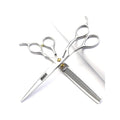 SHARONDS 7.5 Inch Stainless Steel Professional Barber Scissors Hair Thinning Scissors Hairdresser or Home Hairdresser Variant/Hybrid (7.5 inch-2pc)