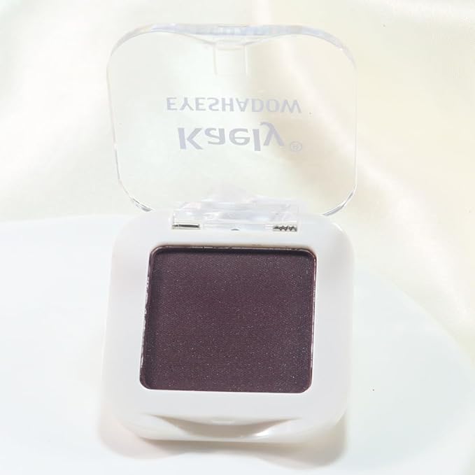 FeiCuiYun Matte Singe Eye Shadow Palette Makeup, Matte Smokey Plum Monochrome Eyeshadow For Old Women, Mini Singe Pressed Pigmented Waterproof Sombras Para Ojos, Vegan, Talc,Paraben & Cruelty Free, 15