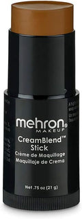 Mehron Makeup CreamBlend Stick | Face Paint, Body Paint, & Foundation Cream Makeup | Body Paint Stick Perfect for Halloween.75 oz (21 g) (Dark 1)