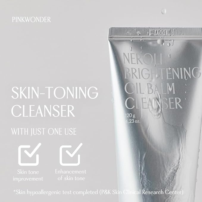 PINKWONDER Neroli Oil Balm Niacinamide Cleanser for Glowing Skin 4.23 fl oz
