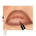FeiCuiYun Matte Calligraphy Liquid Lip Liner Lipstick Pencil, Dark Brown Long-Lasting Transfer-Proof Lip Stain, Lightweight Lipstick, Sheer Buildable Color, Fades to a Natural Wash of Colors