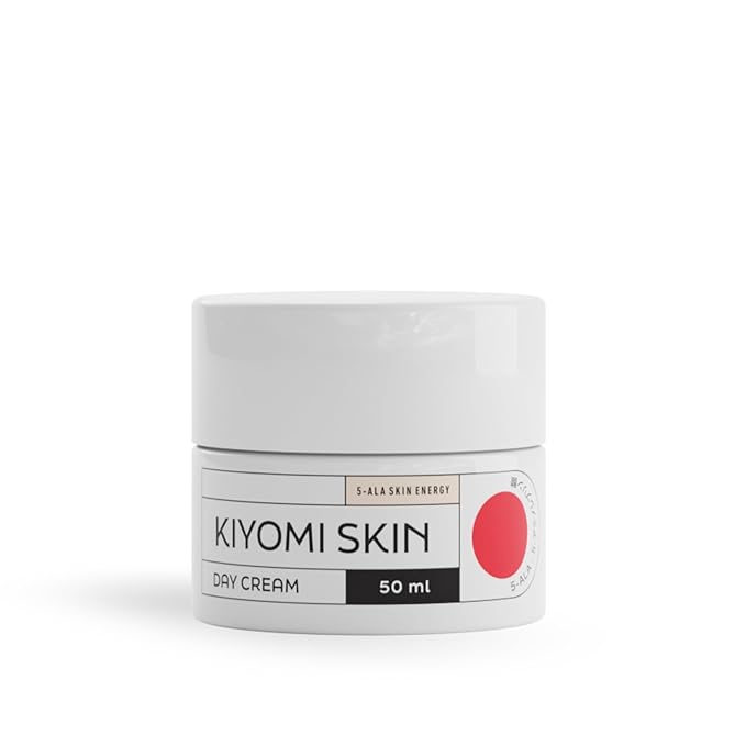 Kiyomi Skin Day Cream with 5-ALA, Hyaluronic Acid & Squalane, 1.7 Fl Oz