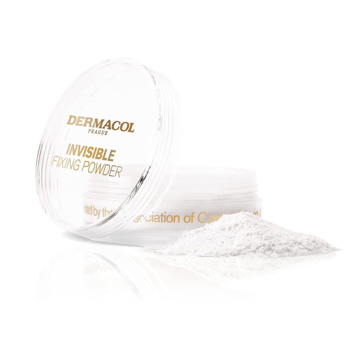 Dermacol Invisible Fixing Powder, Translucent Setting Powder, 0.46oz, Light