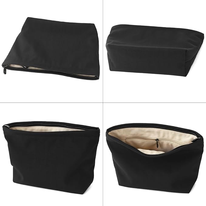 BBORGDC Premium Nylon Makeup Bag - Large Capacity Travel Cosmetic Pouch & Toiletry Organizer with Zipper, Ideal for Daily Use, Gifts, and On-the-Go Essentials