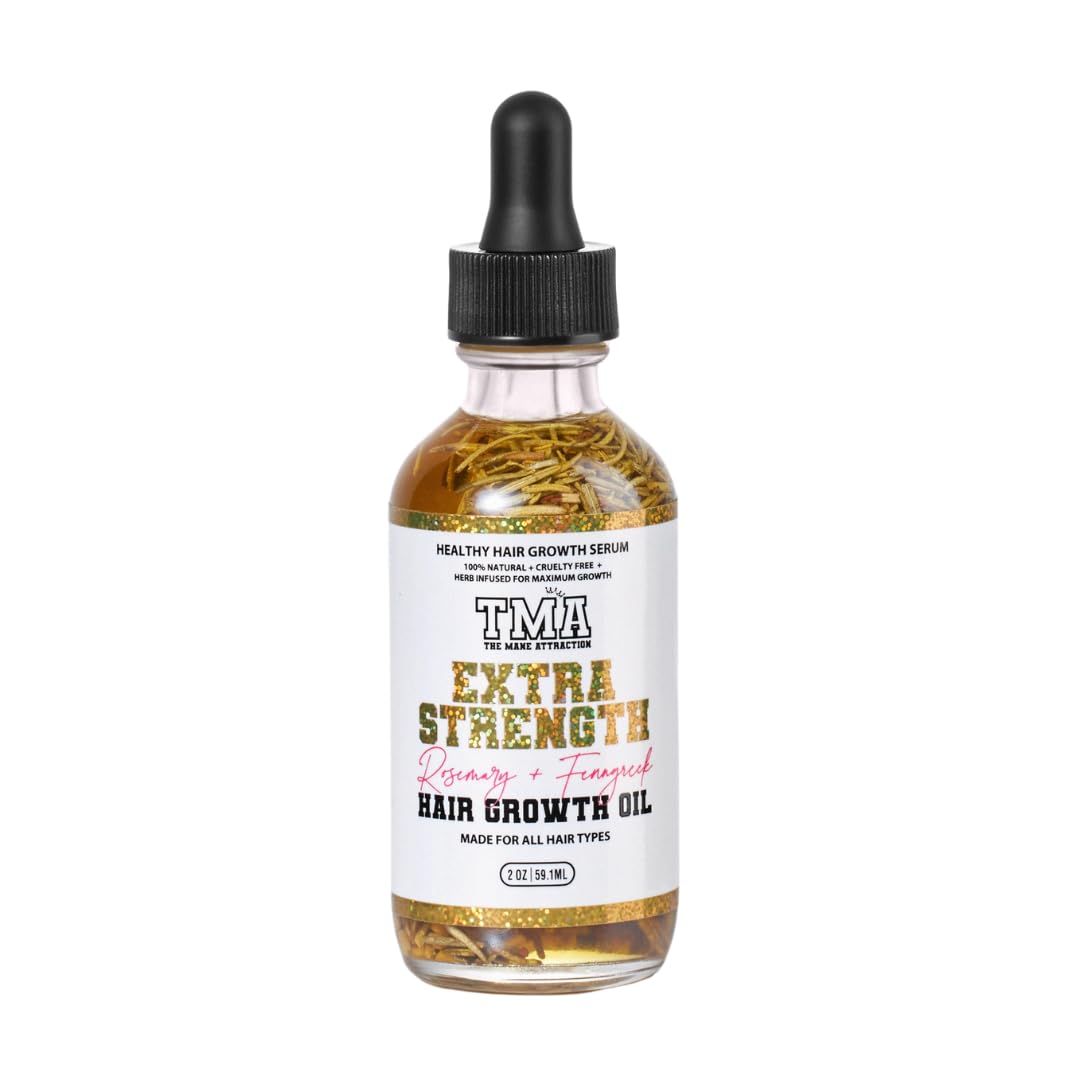 The Mane Attraction Extra-Strength Herbal Hair Growth Oil, 4 Fl Oz