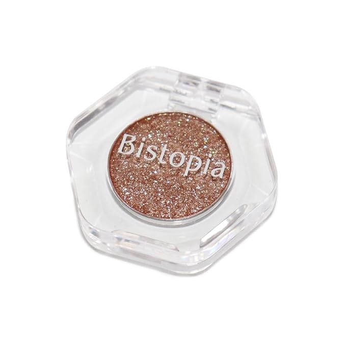 Bistopia Holographic Glitter Single Eyeshadow, Pearlescent Shimmer Metallic Cream Powder Eye Makeup, Blendable Long Lasting Waterproof, Multi-Use Face Highlighter, 2g(Stardust)