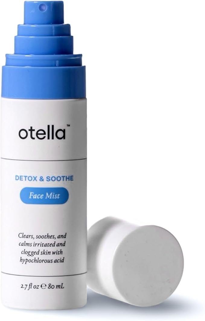 Otella Detox & Soothe Face Mist with Hypochlorous Acid.02% | 2.7 oz | Helps Reduce Redness, Irritation, Breakouts | Rosacea, Eczema, Sensitive-skin Safe | pH Balanced, Fragrance=Free, Fine Mist Toner