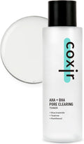 coxir AHA BHA Pore Clearing Toner with Niacinamide & Tea Tree, Korean Skincare for Pore Minimizing, Blackhead & Oil Control [150ml / 5.07 fl.oz]