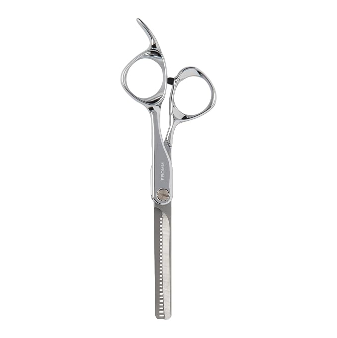 Fromm Professional Dare 5.75" Precision Slide & Point Hair Cutting Shears in Matte Black, Japanese Steel Scissors with Semi-Convex Blade for Expert Salon Stylists