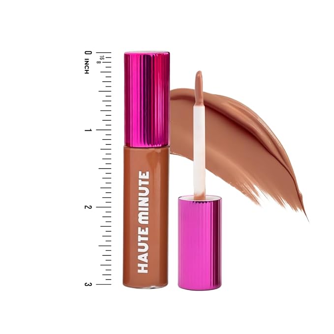Haute Minute Makeup Mini Clutch Couture Lip Shine Gloss, Non-Sticky Lip Gloss, Vegan & Cruelty-free, High Shine Finish & Moisturizing - Bougie