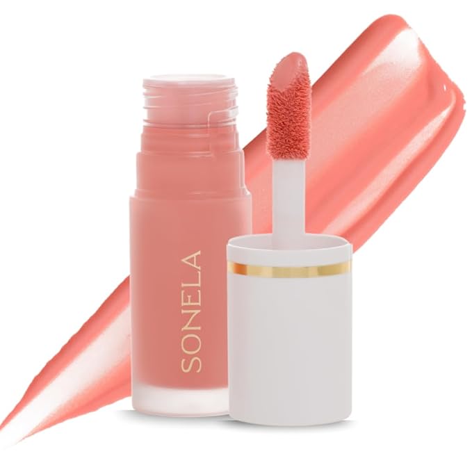 SONELA Blissful Moment Dewy Liquid Blush — Buildable, Adaptogens + Hyaluronic Acid, Long-Lasting, Vegan, Clean Makeup, 0.27 fl oz