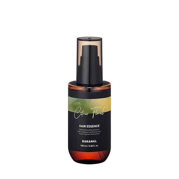 BANANAL 2-in-1 Hair Serum & Perfume Oil - Korean Hair Care, Moroccan Argan Oil & 12 Amino Acids for Dry Damaged Hair, Anti-Frizz Glass Hair Shine, Paraben-Free, Citrus Floral, 3.38 fl oz
