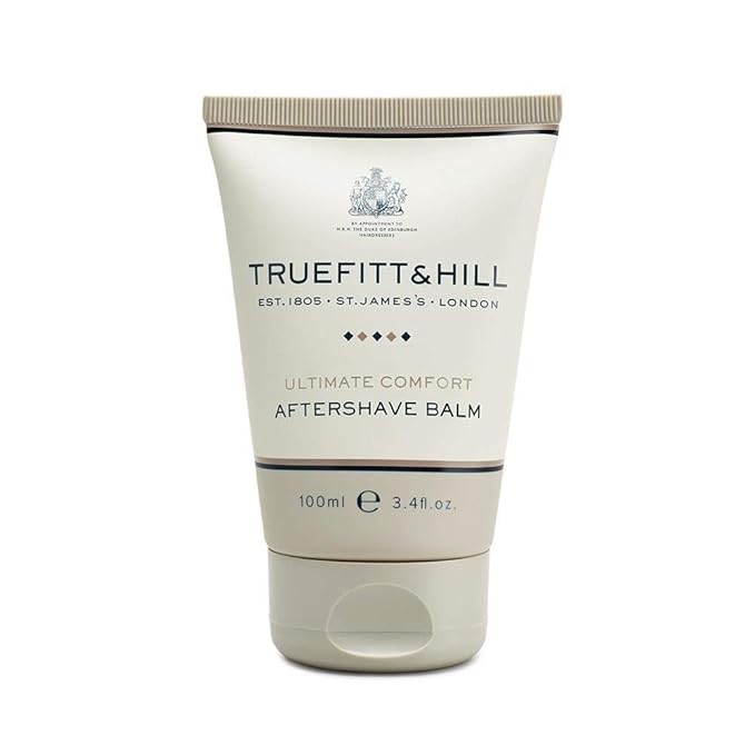Truefitt & Hill Ultimate Comfort Aftershave Balm for Men, Unscented, 3.4 fl. oz.