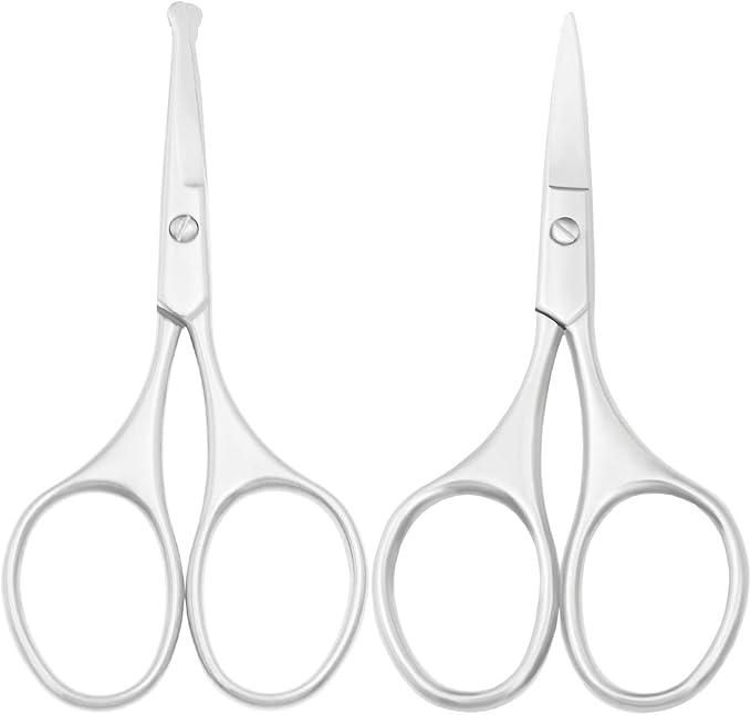 Motanar Multicolor Professional Grooming Scissors for Facial Hair Removal