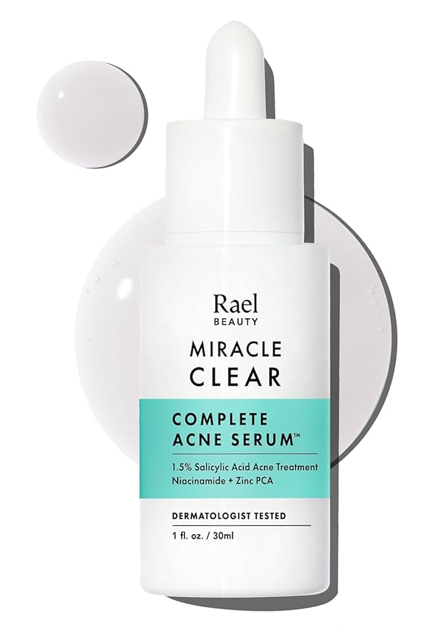 Rael Miracle Clear Serum with Salicylic Acid, Niacinamide, Zinc (1 fl oz)