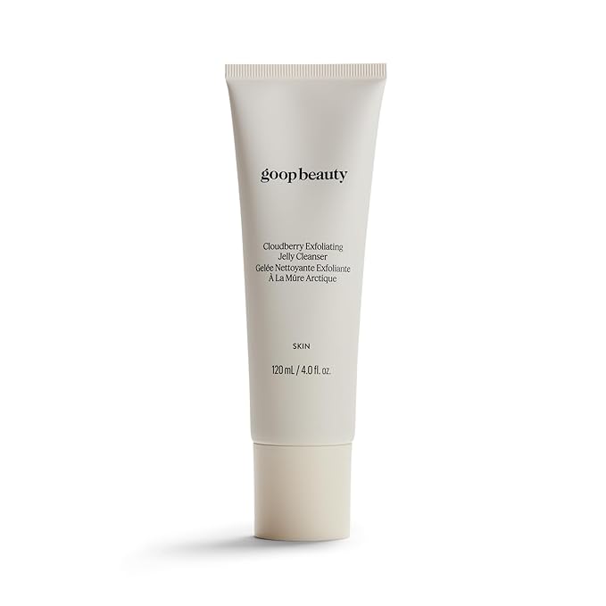goop Beauty Exfoliating Jelly Cleanser | Face Wash to Clean & Smooth Skin | Squalane, Kakadu Plum, & Vitamin C | Moisturizes & Soothes Skin | Paraben & Silicone Free | 4 fl oz