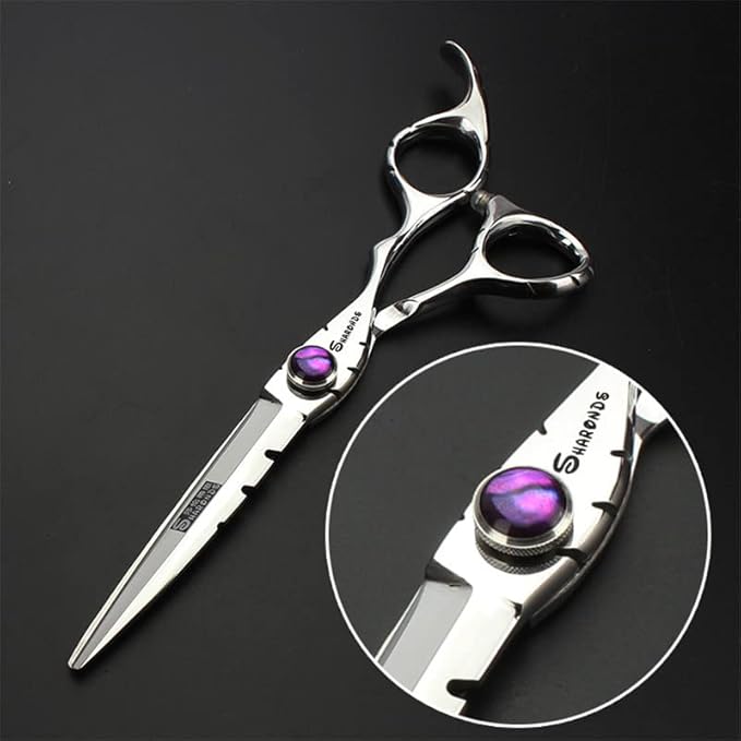 SHARONDS 6 Inch High Hardness Stainless Steel Hair Scissors (6 inch 2pc-B)