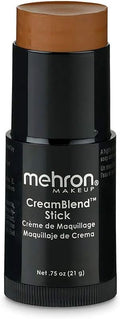 Mehron Makeup CreamBlend Stick | Face Paint, Body Paint, & Foundation Cream Makeup | Body Paint Stick Perfect for Halloween.75 oz (21 g) (Medium Dark 4)