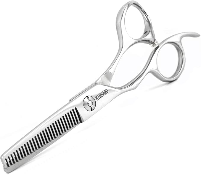 KINSARO Left Hand Hair Thinning Scissors 5.5 Inch, 440C, Texturizing Shears