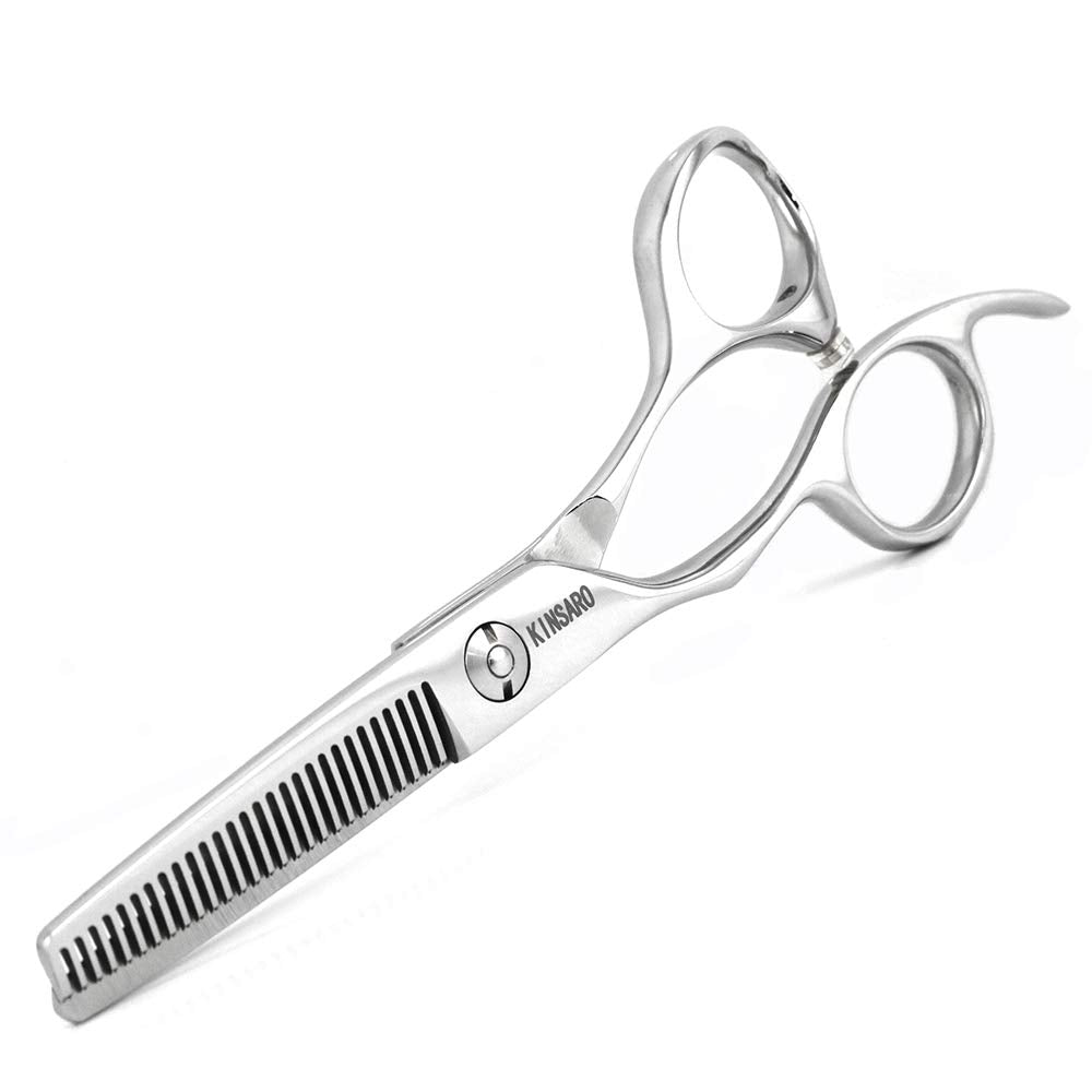 KINSARO Left Hand Hair Thinning Scissors 5.5 Inch, 440C, Texturizing Shears