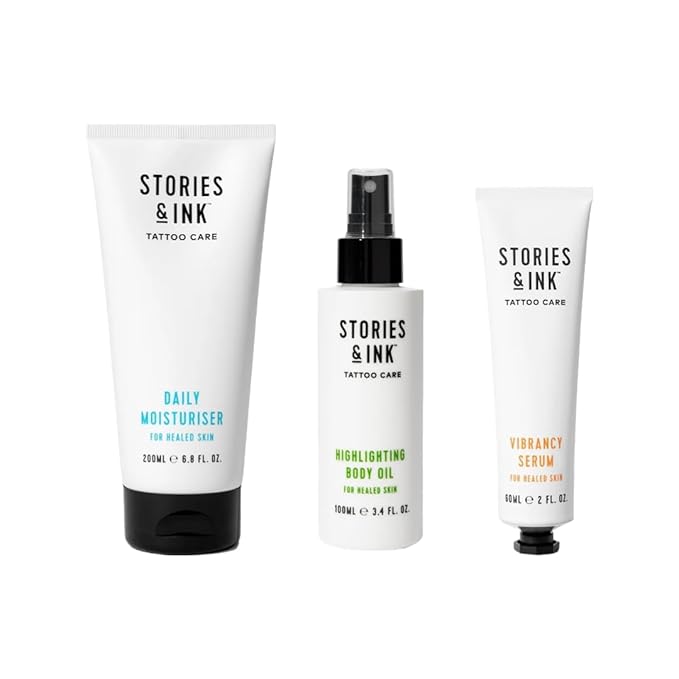 Stories & Ink Tattoo Care Preservation Pack | 3 Piece Anti-Fade Routine