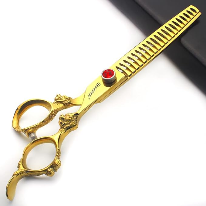 5.5/6 /7 Inch Knight Professional Japanese Hair Scissors Barber Scissors Set (7 inch 2pc-C)