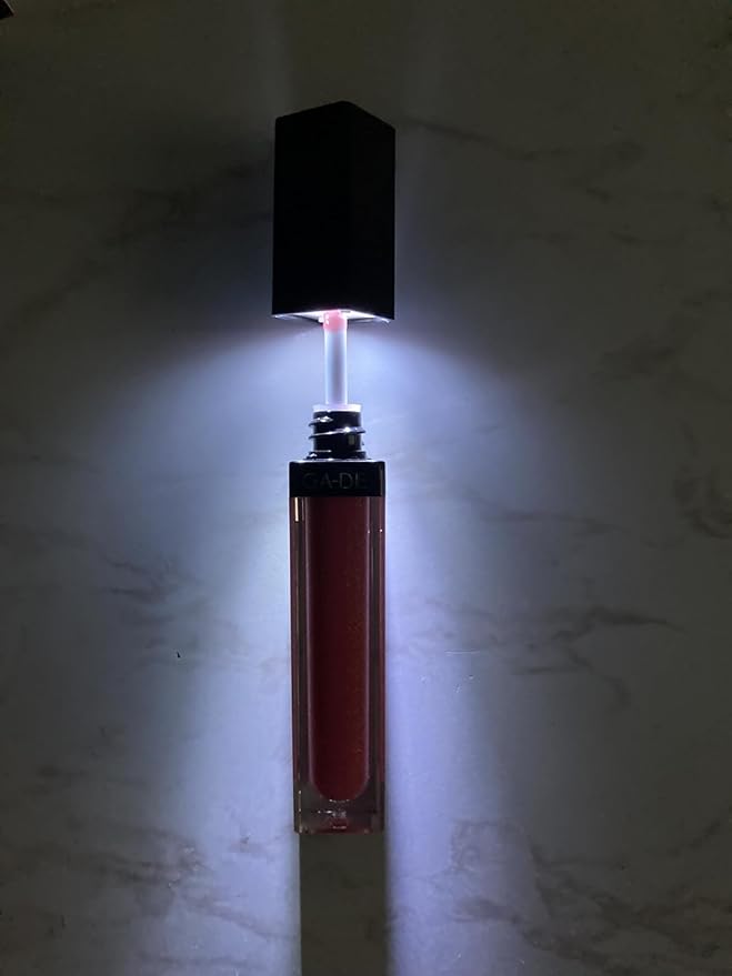 GA-DE Crystal Lights Lip Gloss, 525 - Enriched with Light-Reflecting Crystal Pearls - Smooth Silky, Rich Color - Moisturizes and Adds Shine - 0.2 oz