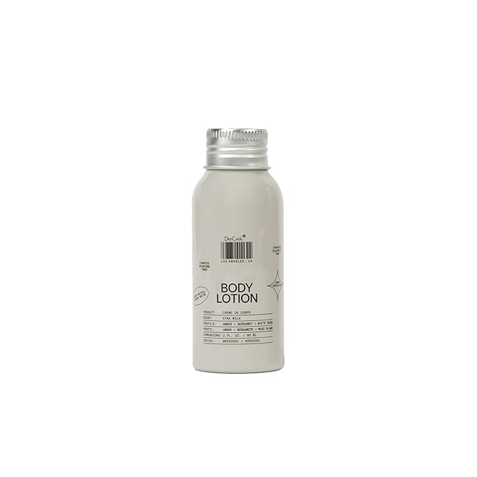 DedCool Body Lotion | Xtra Milk | Ceramides, Snow Mushroom & Meadowfoam Oil | Soft Musk, Bergamot & Amber | Non-Toxic, Vegan | 2 oz