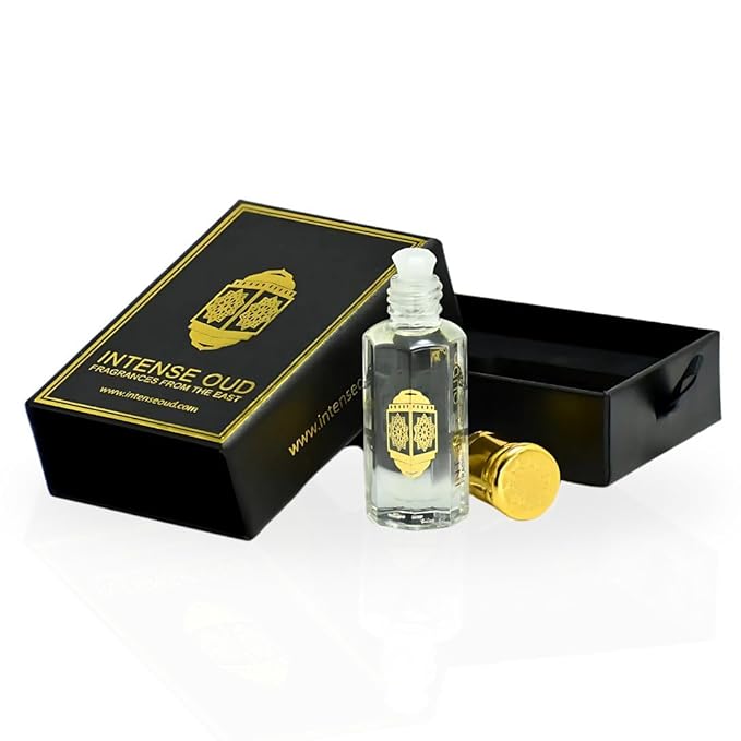 INTENSE OUD Khalab Long Lasting Arabian Perfume Oils for Women 12ML (0.40 OZ) Fragrance Oil With Citrus, Vanilla & Woody Notes - Concentrated Perfume Oil & Valentines Day Gift With Black Box